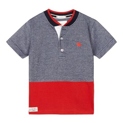 Boys' red textured top